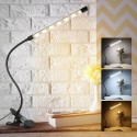 LEDs Clip-on Desk Lamp Dimmable Flexible Lighting Angle Reading Light 3 Lighting Modes &amp; 10 Brightness Levels