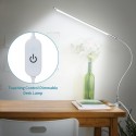 USB Clip-on Desk LampTouching Control White Lighting Dimmable Flexible Lighting Angle LEDs Reading Light