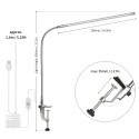 USB Clip-on Desk LampTouching Control White Lighting Dimmable Flexible Lighting Angle LEDs Reading Light