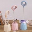 Rechargeable LED Table Lamp Pen Holder Phone Stand with Power Bank Function 3-Level Dimmable Brightness Desk Lamp Eye Protection