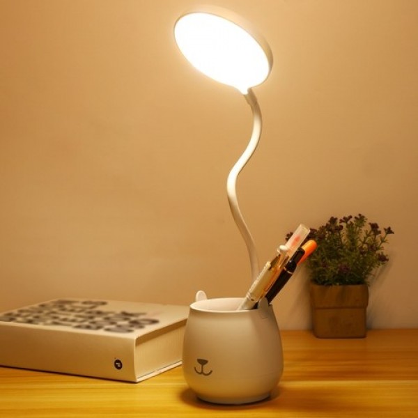 DC5V 4W LEDs Table Desk Reading Lamp Sensitive Touching Control/ 3 Colors Temperature Changeing/ Stepless Brightness Adjustable 