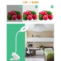 USB Clip-on Table Lamp Touching Control LEDs Eye-caring Night Light 3 Color Modes Reading Light (Ring)