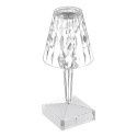 USB Rechargeable Acrylic Diamond Table Lamp Touching Control Crystal Bedside Night Light Decorative Bedroom Nightstand Lamp