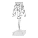 USB Rechargeable Acrylic Diamond Table Lamp Touching Control Crystal Bedside Night Light Decorative Bedroom Nightstand Lamp