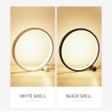 25CM Round LEDs Table Lamp Modern Circular Design Nightstand Lamp Reading Table Lamp for Bedroom Living Room Office