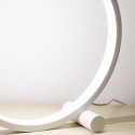 25CM Round LEDs Table Lamp Modern Circular Design Nightstand Lamp Reading Table Lamp for Bedroom Living Room Office