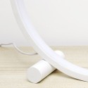 25CM Round LEDs Table Lamp Modern Circular Design Nightstand Lamp Reading Table Lamp for Bedroom Living Room Office