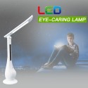 Foldable Calendar Lamp Portable Intelligent LED Eye-Caring Table Lamp with Touch Control 3 Light Brightness Changing Power Calen