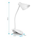 LED Clip On Reading Light USB Rechargeable Reading Lamp with Slick Touch Control