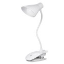 LED Clip On Reading Light USB Rechargeable Reading Lamp with Slick Touch Control