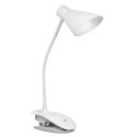 LED Clip On Reading Light USB Rechargeable Reading Lamp with Slick Touch Control