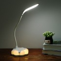 Dimmable USB Desk Lamp Table Lamp with 3 Levels Brightness Touch Sensor Switch Eye Protect Desktop Rechargeable Light Dimmer