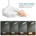 Dimmable USB Desk Lamp Table Lamp with 3 Levels Brightness Touch Sensor Switch Eye Protect Desktop Rechargeable Light Dimmer