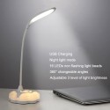 Dimmable USB Desk Lamp Table Lamp with 3 Levels Brightness Touch Sensor Switch Eye Protect Desktop Rechargeable Light Dimmer