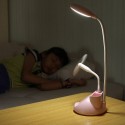 Desk Lamp Desk Light with 3 Color Modes USB Charging Port Pen Holder and Phone Stand Eye-Caring 360° Flexible Table Lamp for Bed