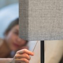 Tomshine Bedside Table Lamp Dual USB and Socket