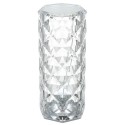 Acrylic Diamond Table Lamp Touching Control 3 Lighting Colors with Brightness Adjustable