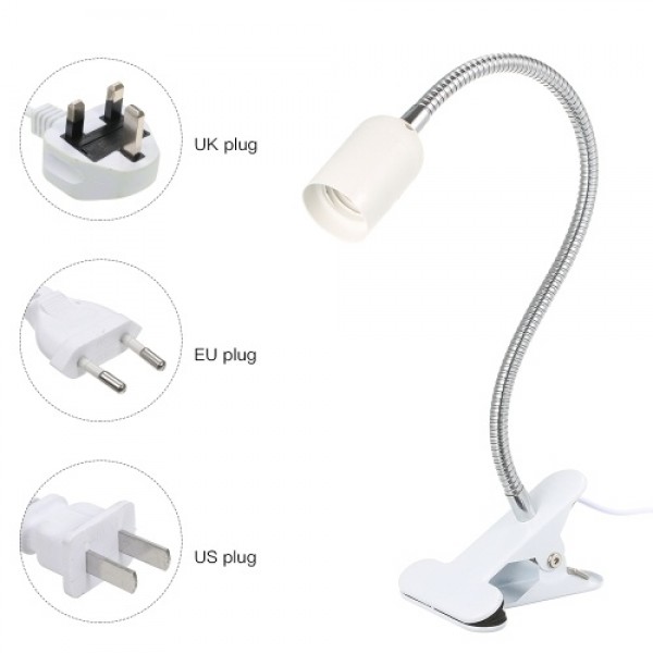 AC110-220V 50W E27 Bulb Base Socket Holder Desk Lamp