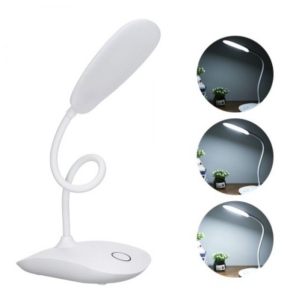 USB Rechargeable 360° Rotating LEDs Desk Lamp