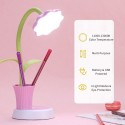 LEDs Desk Lamp USB Rechargeable Night Light with Pen Holder Touch Control 3 Lighting Mode 360° Flexible Hose for Bedroom Reading