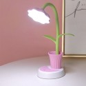 LEDs Desk Lamp USB Rechargeable Night Light with Pen Holder Touch Control 3 Lighting Mode 360° Flexible Hose for Bedroom Reading