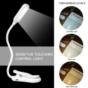 Clip On Rechargeable Eye Protect Desk Book Reading Lamp for Reading Bedside Bedroom