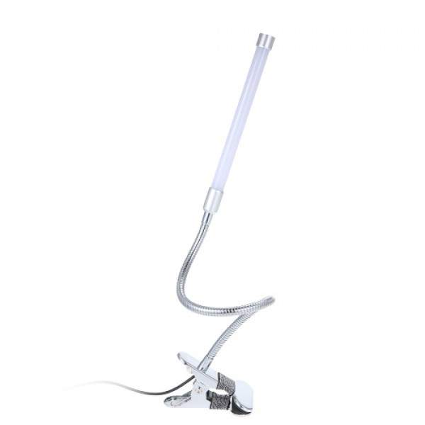 D C 5 V 7 W 18 L-ED Clamp Clip Desk Light T-able Lamp USB Powered Operated 3 Colors Temperature Changing