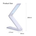 D C 5 V 1 A 3 W 18 L-ED Foldable Desk Light T-able Lamp Wall Mounted Design Sensitive T-ouch Control