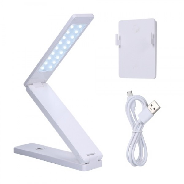 D C 5 V 1 A 3 W 18 L-ED Foldable Desk Light T-able Lamp Wall Mounted Design Sensitive T-ouch Control