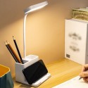 DC5V 4W 20 LEDs Table Desk Reading Lamp Sensitive Touching Control/ 3 Colors Temperature Changeing/ 3 Levels Brightness Adjustab