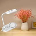 LEDs Desk Light Table Lamp W ireless C harger Sensitive Touching Control/ 3 Levels Adjustable Brightness/ USB Operated/ Flexible