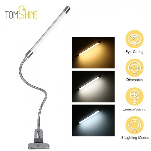 Tomshine DC5V 20 LEDs Clamp Clip-on Desk Light USB Powered Table Lamp