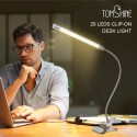 Tomshine DC5V 20 LEDs Clamp Clip-on Desk Light USB Powered Table Lamp