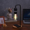 Levitating Bulb Light Floating and Spinning Colorful LED Lamp with Wireless Charging Floating Cool Hover Lamps for Home Office D