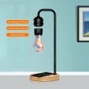 Levitating Bulb Light Floating and Spinning Colorful LED Lamp with Wireless Charging Floating Cool Hover Lamps for Home Office D