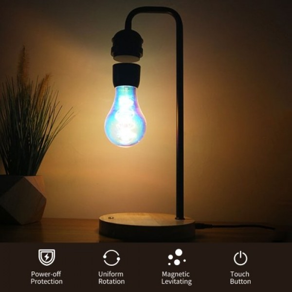 Levitating Bulb Light Floating and Spinning LED Lamp Cool Hover Lamps for Home Office Desk Decor Children Friends Creative Chris