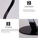 Modern Table Lamp Spiral Design LED Nightstand Lamps Decorative Night Lights Metal Bedside Lamp Desk Light