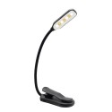 LED Desk Lamp Clip Night Light 5W 6000K 360 Degrees Adjustable Touch Dimming 3 Light Modes Reading Lamp For Bedroom