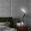 Modern Table Lamp Spiral Design LED Nightstand Lamps Decorative Night Lights Metal Bedside Lamp Desk Light