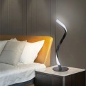 Modern Table Lamp Spiral Design LED Nightstand Lamps Decorative Night Lights Metal Bedside Lamp Desk Light