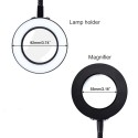 LED Clip-On Lights Reading Light Work Learning Desk Lamp Light Color Brightness Adjustable With Magnifying Glass