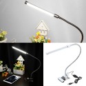 USB Clamp LED Desk Table Lamp Adjustable Clip-on Flexible Gooesneck Light 6W 18LED  Eye Protection with Switch for Reading Study