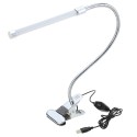 USB Clamp LED Desk Table Lamp Adjustable Clip-on Flexible Gooesneck Light 6W 18LED  Eye Protection with Switch for Reading Study