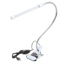 USB Clamp LED Desk Table Lamp Adjustable Clip-on Flexible Gooesneck Light 6W 18LED  Eye Protection with Switch for Reading Study