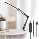 DC 5 V 12W 80LEDs Desk Light Table Lamp USB Powered Operated 10 Levels Adjustable Brightness Dimmable