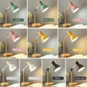 Bedside Lamp Learning Night Light Eye Protection Night Lamp Folding Desk Lamp Adjustable Height Desk Light LED Table Light Woode