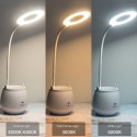 DC5V 4W LEDs Table Desk Reading Lamp Sensitive Touching Control/ 3 Colors Temperature Changing/ Stepless Brightness Adjustable D