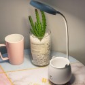 DC5V 4W LEDs Table Desk Reading Lamp Sensitive Touching Control/ 3 Colors Temperature Changing/ Stepless Brightness Adjustable D