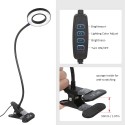 Tomshine USB Clip-on Light with 3 Color Modes 10 Brightness Dimmable 18 LEDs Reading Lights Eye Protection Kids Desk Lamp