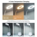 DC5V 4W LEDs Table Desk Reading Lamp Sensitive Touching Control/ 3 Colors Temperature Changing/ Stepless Brightness Adjustable D